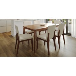 Lauren Table and 6 Chairs Canella/Natural