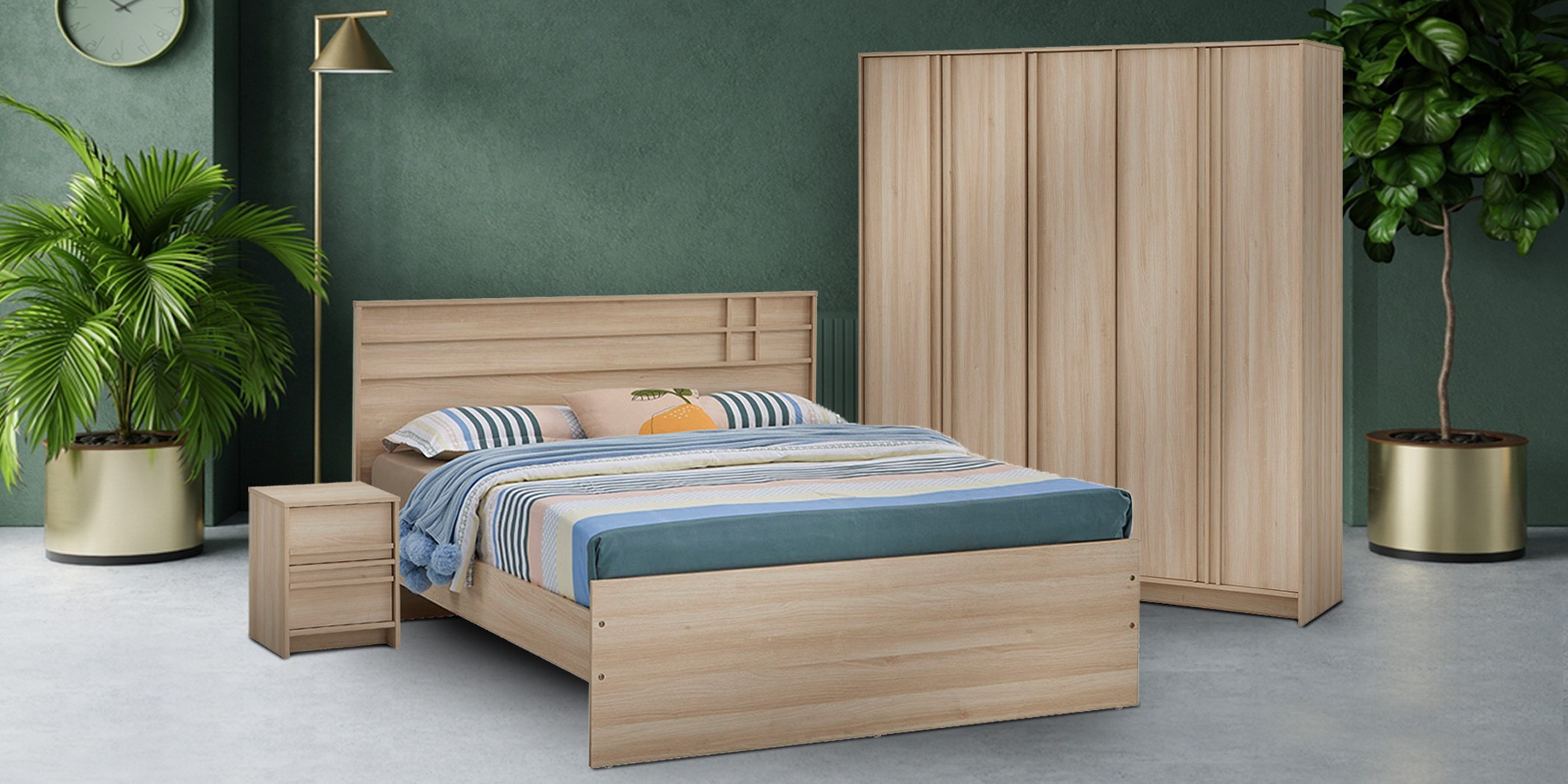 Dynasty Villa Bedroom Set 150x190 cm Kathult Cold