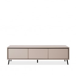 Arona Low TV Cabinet Sand & Black