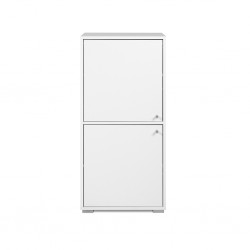 Fyn Shelving Unit 2 Doors White