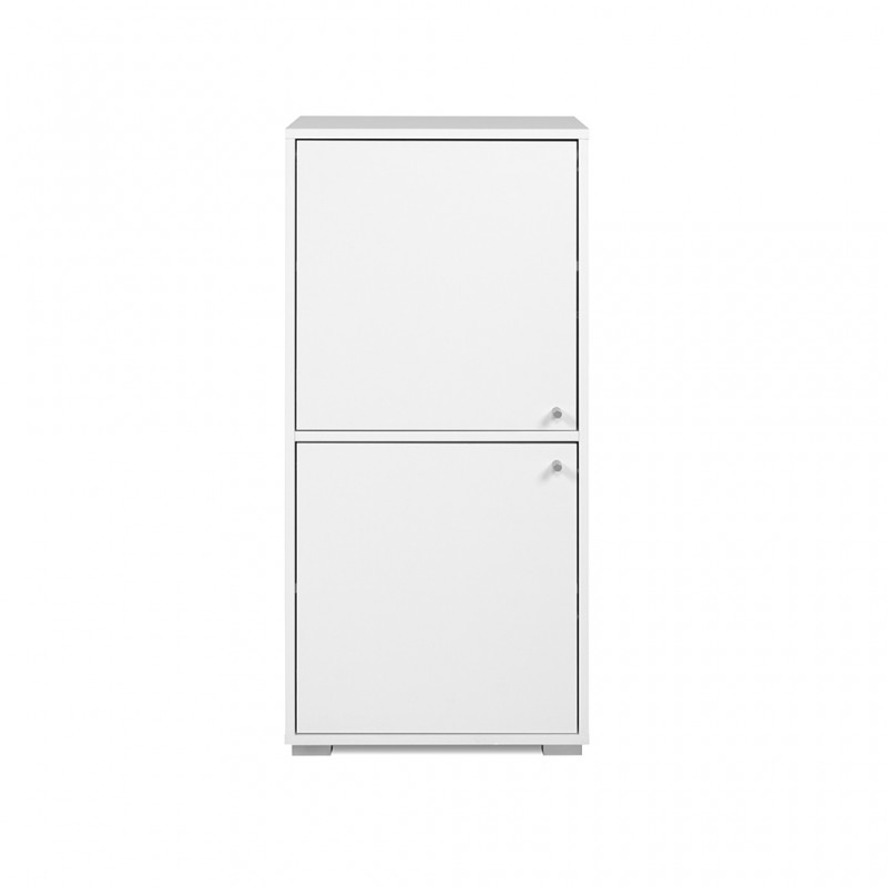 Fyn Shelving Unit 2 Doors White