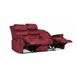 Carole Recliner Sofa 3+2 Cranberry Fab