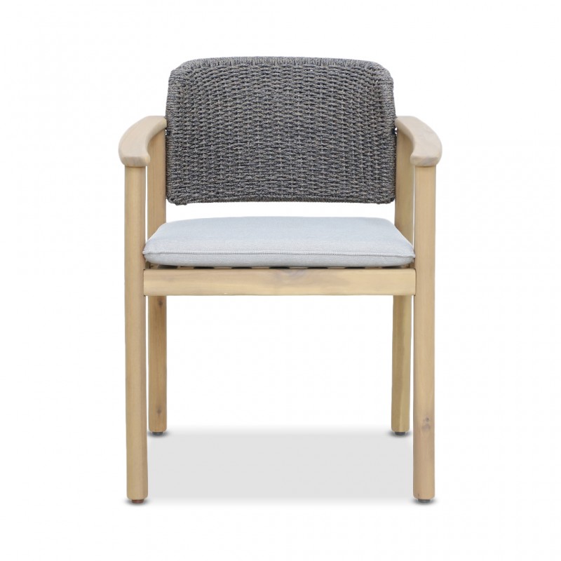 Freeport Dining Chair With Base Cushion Rose Grey