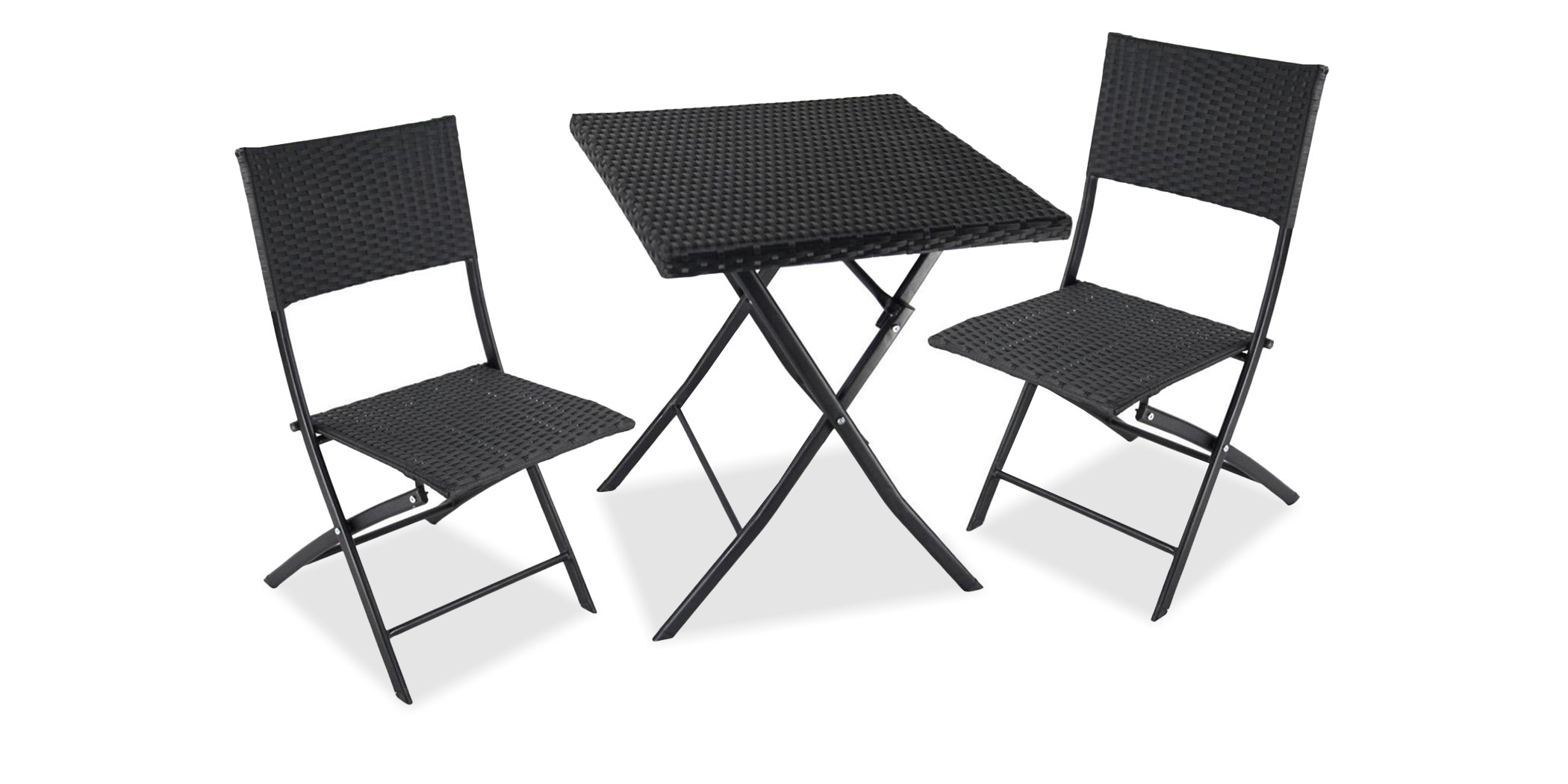 Panama Table And 2 Chairs Black