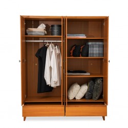 Prata Wardrobe 4 Doors And 2 Drawers Freijo/S