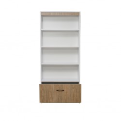 Pandora Bookshelf White & Relic Oak