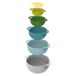 Joseph Joseph Duo 40116-JJ Bowl Opal 6pcs Food Preparation Set "O"