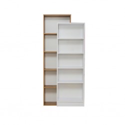 Althea Bookshelf White & Dark Brown