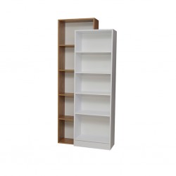 Althea Bookshelf White & Dark Brown