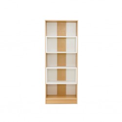 Casablanca Bookshelf White & Golden Oak