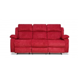 Sabella Recliner Sofa 3+2 Cranberry Col Fabric