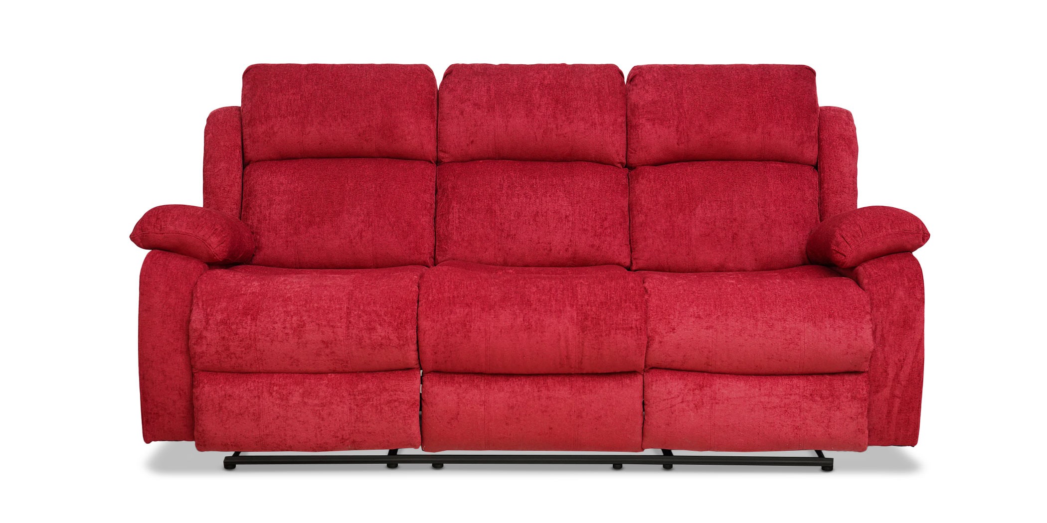 Sabella Recliner Sofa 3+2 Cranberry Col Fabric