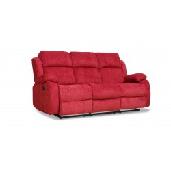 Sabella Recliner Sofa 3+2 Cranberry Col Fabric