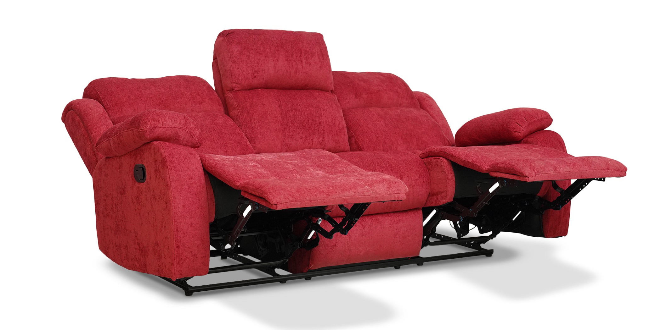 Sabella Recliner Sofa 3+2 Cranberry Col Fabric