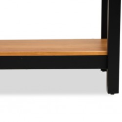 Madri Console 2 Drawers Roble/Black/Solid Wood