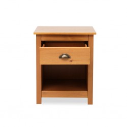 Topazio Night Table 1 Drawer Freijo/Solid Wood