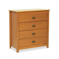 Topazio Chest 4 Drawers Freijo/Solid Wood