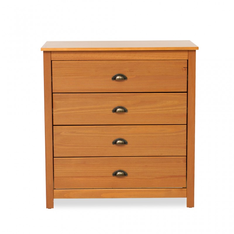 Topazio Chest 4 Drawers Freijo/Solid Wood