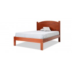 Bronze Bed 140x190 cm Imbuia/Solid Wood