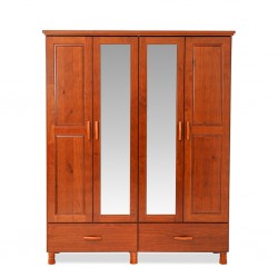 Bronze Wardrobe 4 Doors And 2 Drawers Imbuia