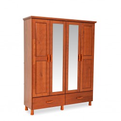 Bronze Wardrobe 4 Doors And 2 Drawers Imbuia