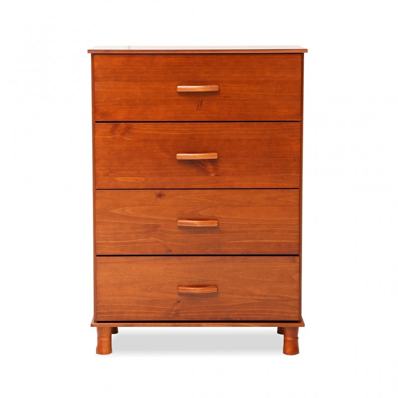 Bronze Chest Of 4 Drawers Imbuia/Solid Wood