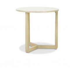 Elton Set of 2 Side Tables Cream Wash