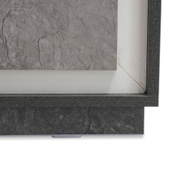 Siena Low TV Unit Bright Cement & Dark Cement