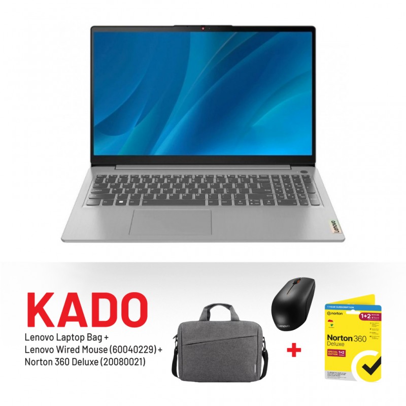 LENOVO IdeaPad S100 Intel® Celeron® N4020 82V700KAUE & Norton 360 Deluxe & Free Lenovo Wireless Mouse + Laptop Bag