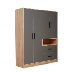 Salvadora Wardrobe 4 Doors In Plywood