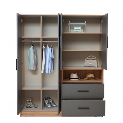 Salvadora Wardrobe 4 Doors In Plywood