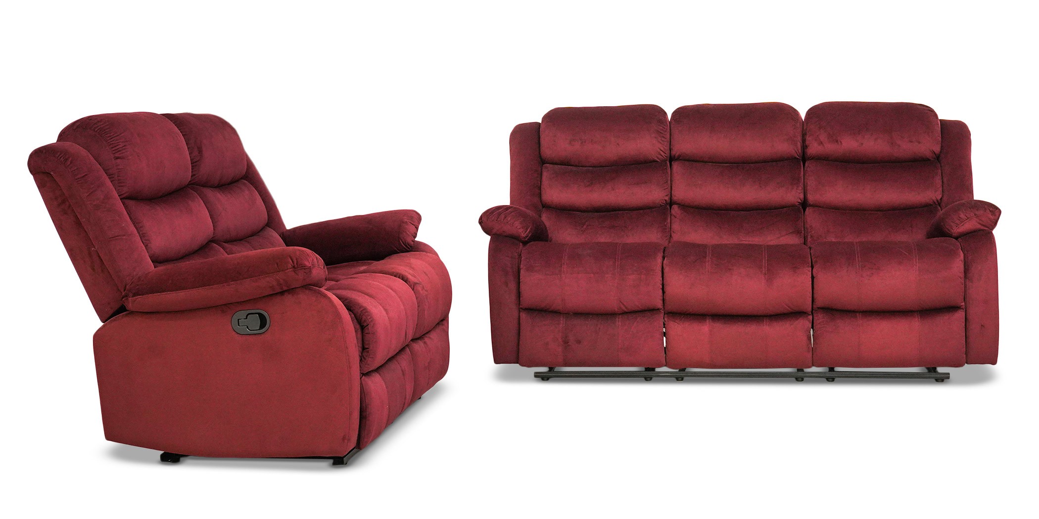 Carole Recliner Sofa 3+2 Cranberry Fab