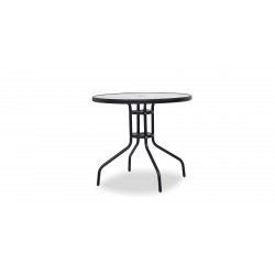 Orson Table & 4 Chairs With Umbrella Black