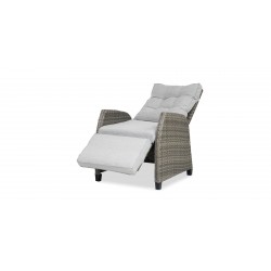 Cole Reclining Set of 2 Chairs + Side Table Grey