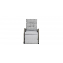 Cole Reclining Set of 2 Chairs + Side Table Grey