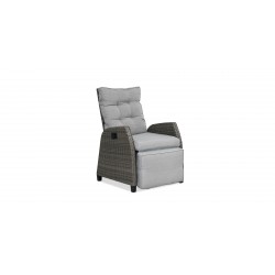 Cole Reclining Set of 2 Chairs + Side Table Grey