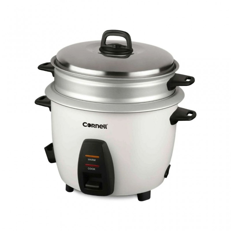 Cornell CRCCS282A 2.8L WH Conventional Rice Cooker With Steam Tray