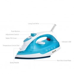 RICO SI03 2YW Blue Steam Iron