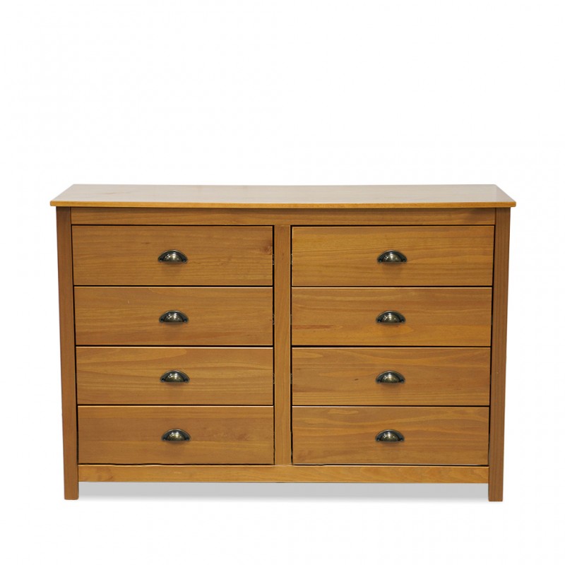 Topazio Chest 8 Drawers Freijo/Solid Wood