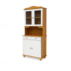 Rubi Hutch Buffet 2+2 Doors Teak/Off White