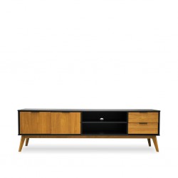 Lavis Low TV Stand With 2 Doors And 2 Drawers