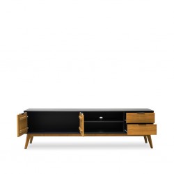 Lavis Low TV Stand With 2 Doors And 2 Drawers