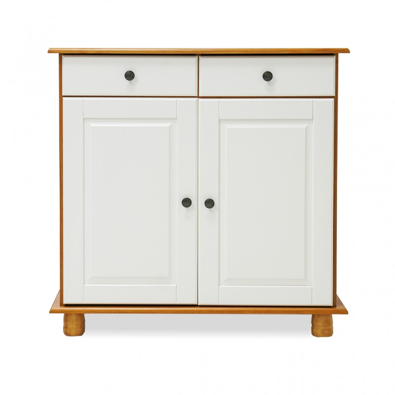 Rubi Buffet 2 Doors & 2 Drawers Teak/Off White