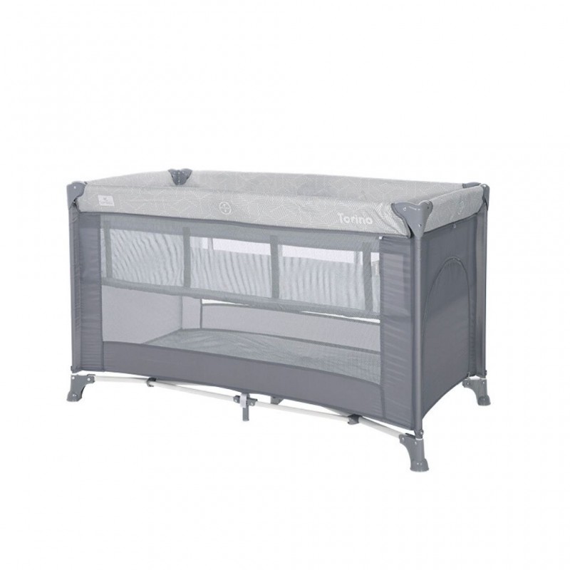 Lorelli Baby Cot Torino 2 Layers Grey Striped 10080462213