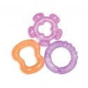 Lorelli Water Filled Teether 3 Pcs Violet/Pink & Orange -10210380002