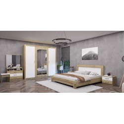 Julieta Bedroom Set 160x200 cm Sonama & White