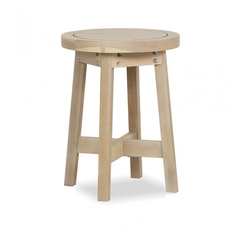 Rimini Side Table Cross Shape Leg  Acacia