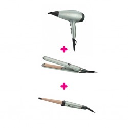 Remington AC5860 Botanicals Hair dryer + Remington S5860 Botanicals Straightener + Remington Ci5860 Botanicals Curling Wand