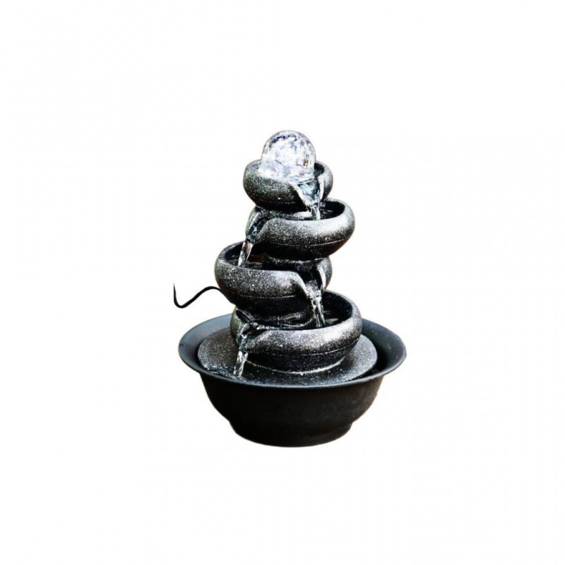 Water Fall Fountain With Round Bottom Resin BT-PQ002