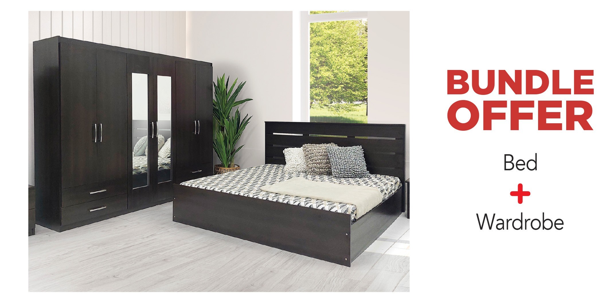 Filton Bed & Wardrobe